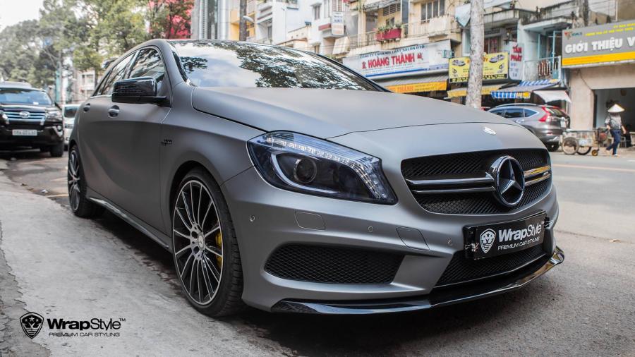  Mercedes-AMG A45 Matte Grey by WrapStyle 2017 года  (фото 1 из 5)